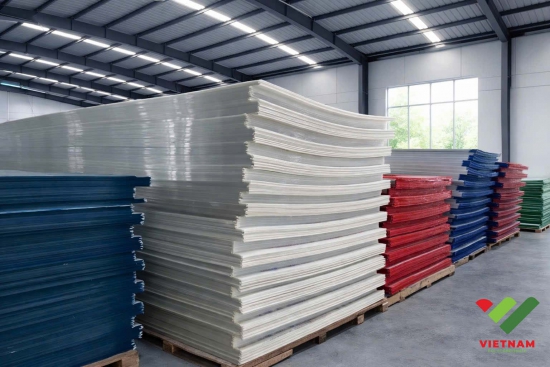 Tổng kho tấm lợp lấy sáng Poly rỗng