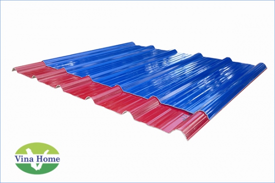 Tôn nhựa PVC phủ ASA 6 sóng 2,5mm