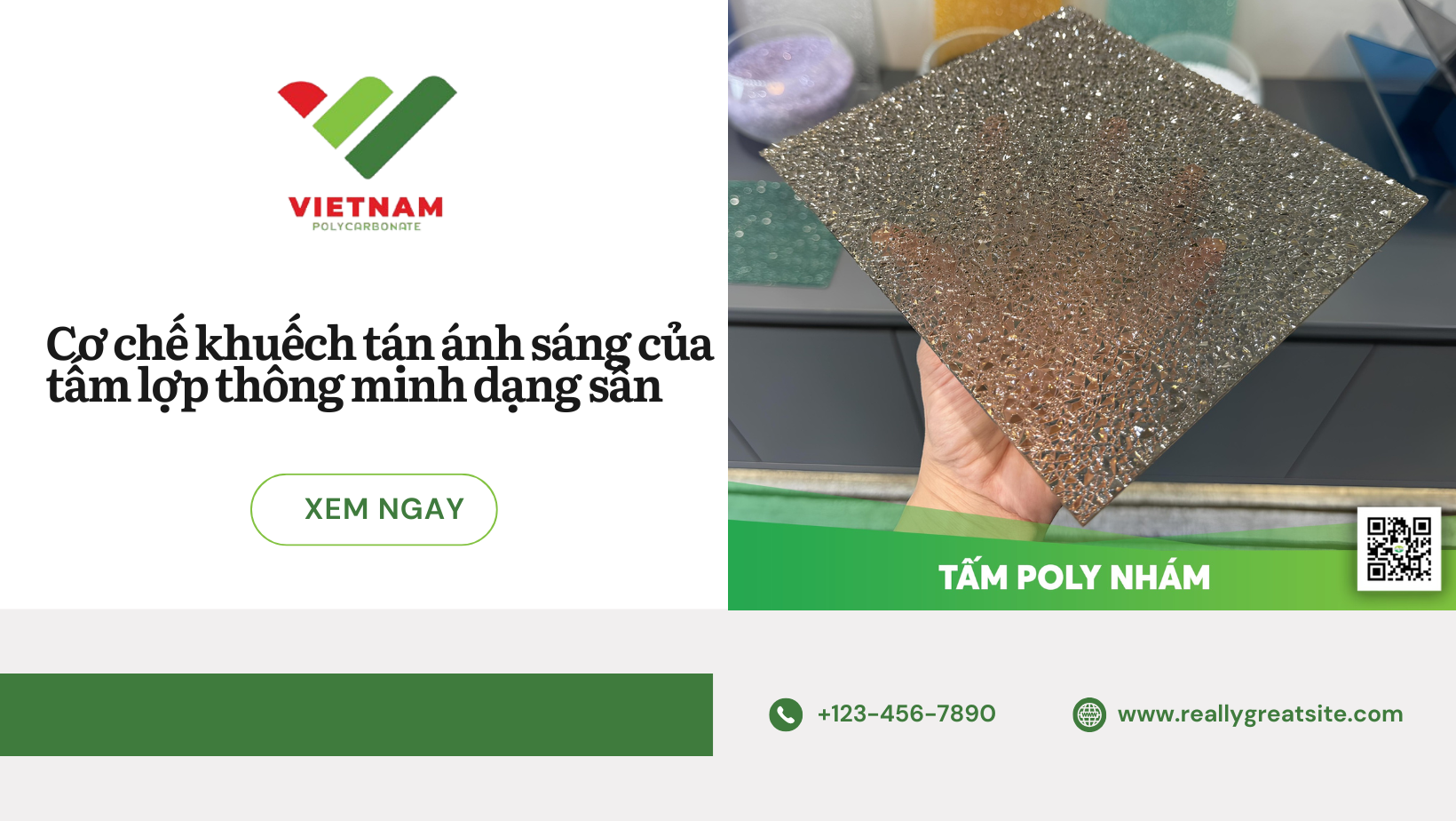 Cơ chế khuếch tán ánh sáng của tấm lợp thông minh dạng sần: Vì sao ánh sáng mềm và dễ chịu hơn?
