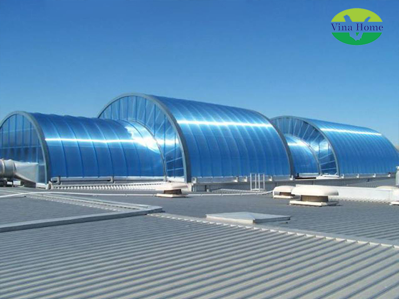 Tấm lợp lấy sáng composite xanh phẳng