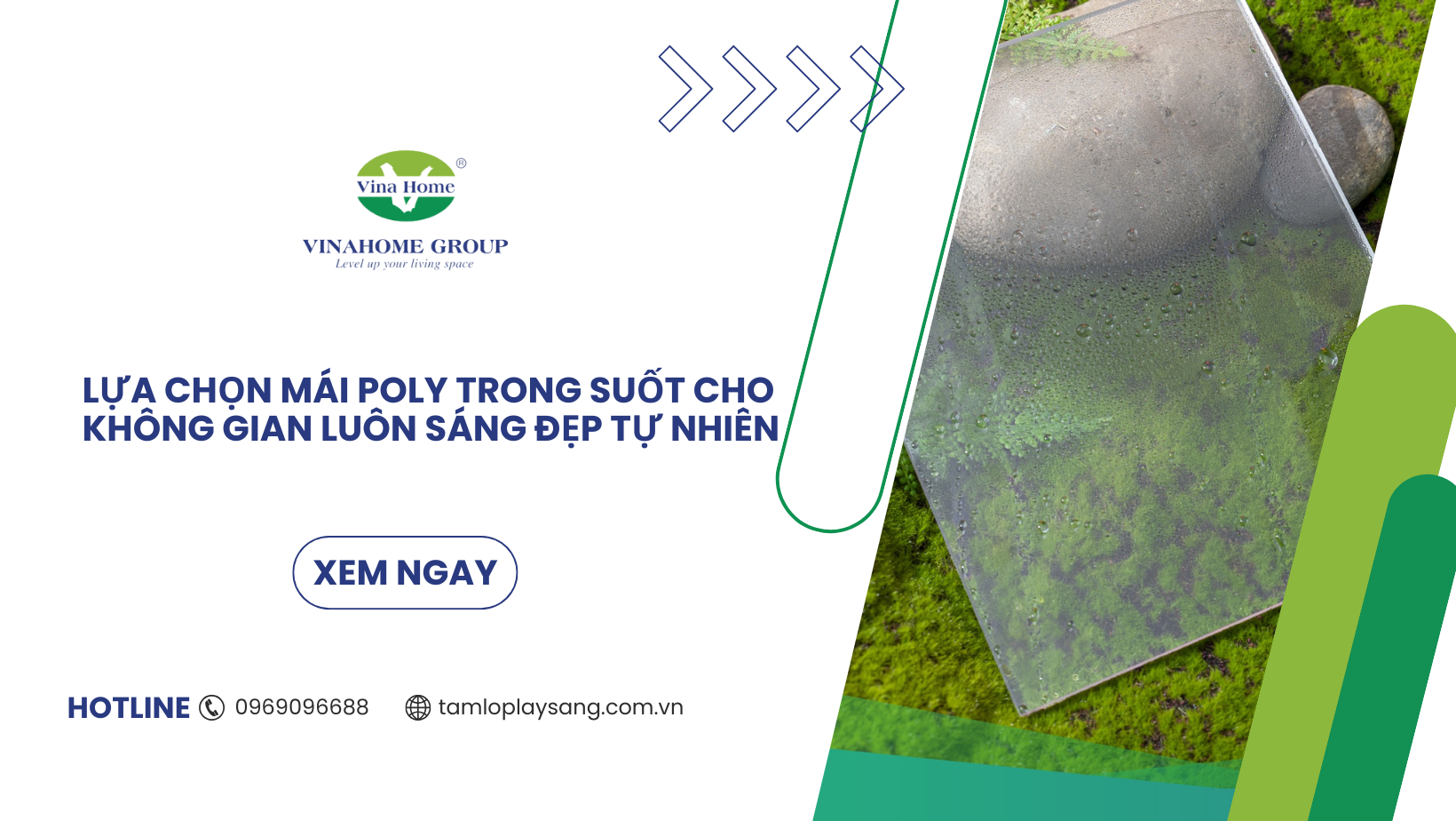 Lựa Chọn Mái Poly Trong Suốt Cho Không Gian Luôn Sáng Đẹp Tự Nhiên