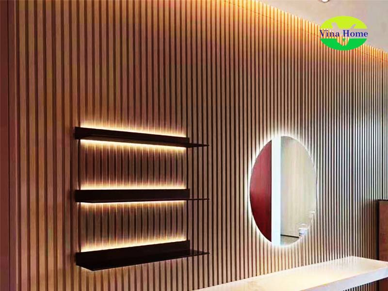 Thi công ốp tường nhựa Nano sóng cao