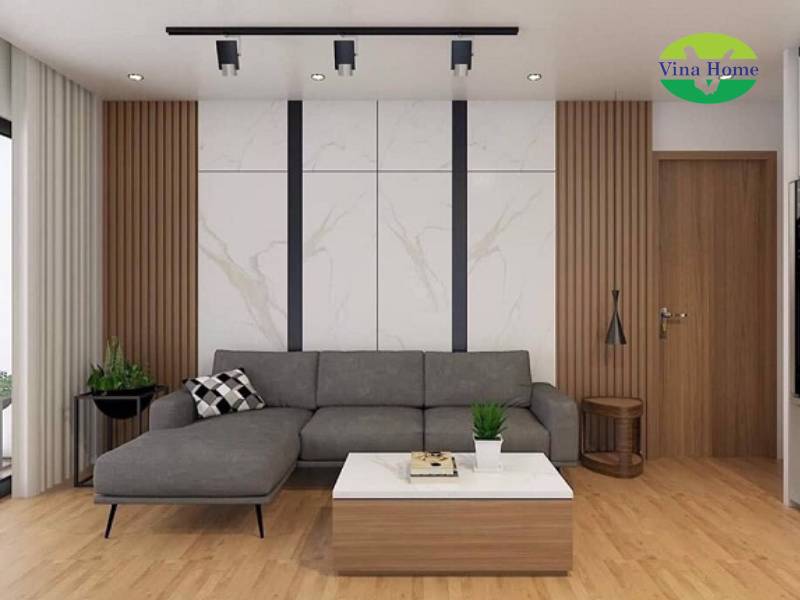 Công trình tấm nhựa ốp tường Nano 4 sóng thấp