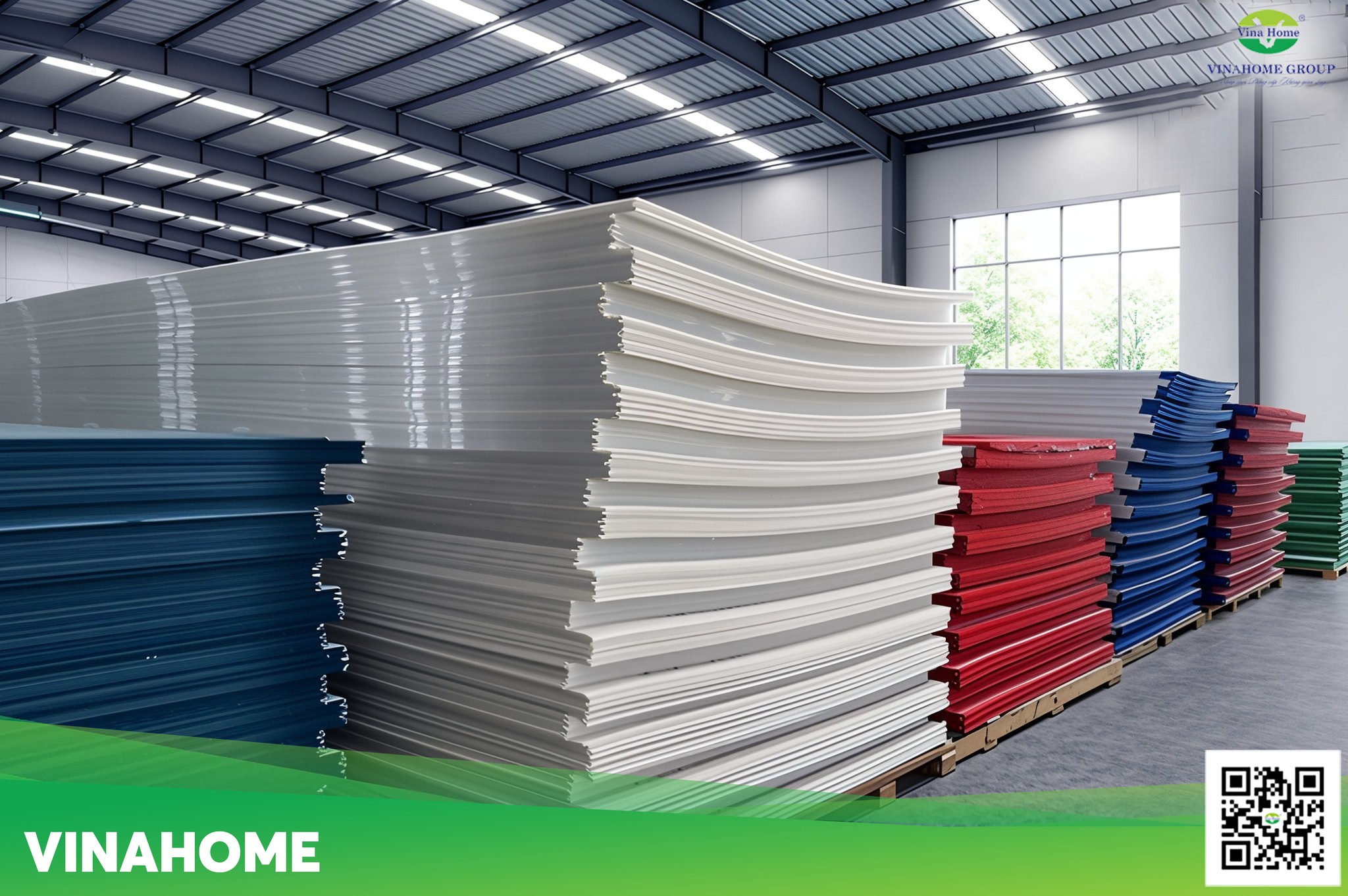 Tổng kho tấm lợp lấy sáng Poly rỗng